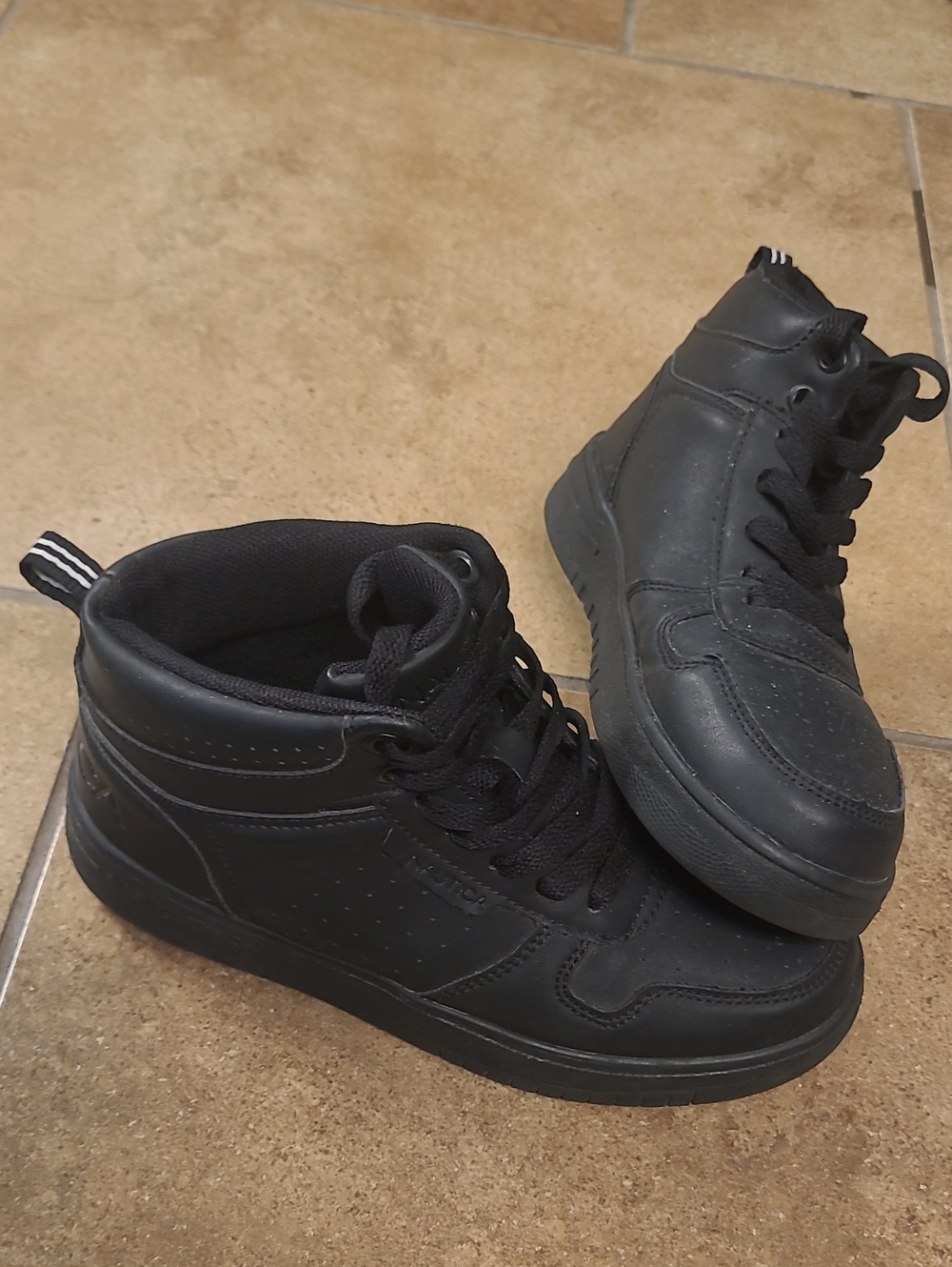 Kids NAUTICA Black High-Top Sneakers